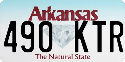 AR license plate 490KTR