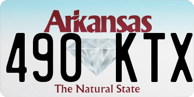 AR license plate 490KTX