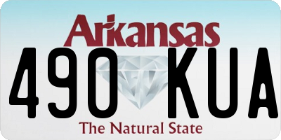 AR license plate 490KUA
