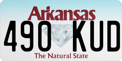 AR license plate 490KUD