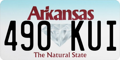 AR license plate 490KUI