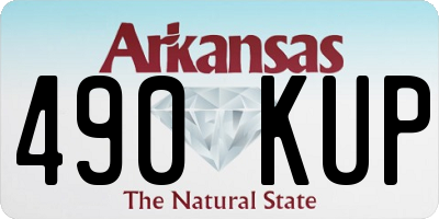 AR license plate 490KUP