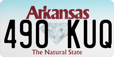 AR license plate 490KUQ