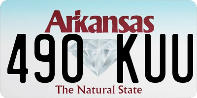 AR license plate 490KUU