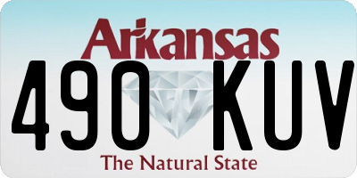 AR license plate 490KUV