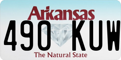 AR license plate 490KUW