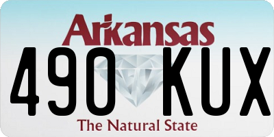 AR license plate 490KUX