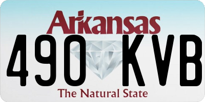 AR license plate 490KVB