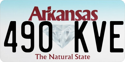 AR license plate 490KVE