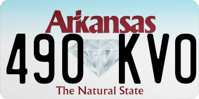 AR license plate 490KVO
