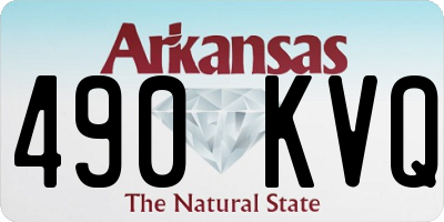 AR license plate 490KVQ
