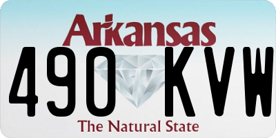 AR license plate 490KVW
