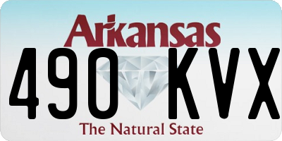 AR license plate 490KVX