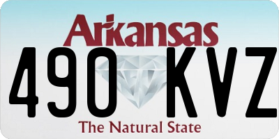 AR license plate 490KVZ