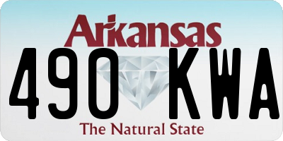 AR license plate 490KWA