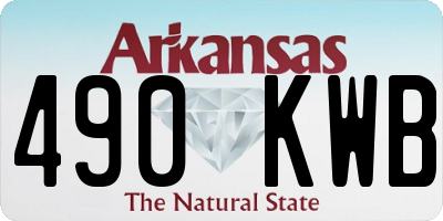 AR license plate 490KWB
