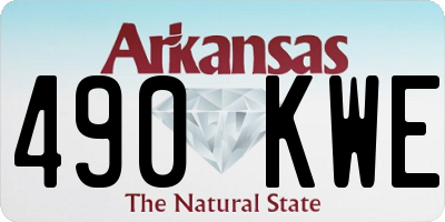 AR license plate 490KWE
