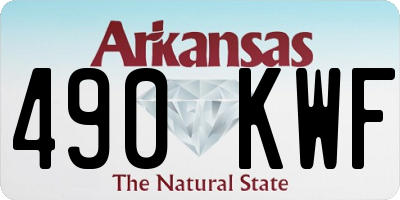 AR license plate 490KWF