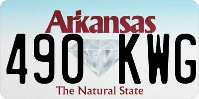 AR license plate 490KWG