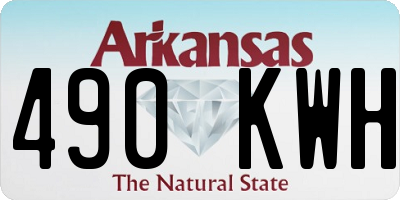 AR license plate 490KWH