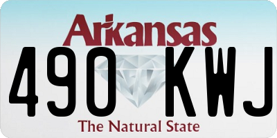 AR license plate 490KWJ