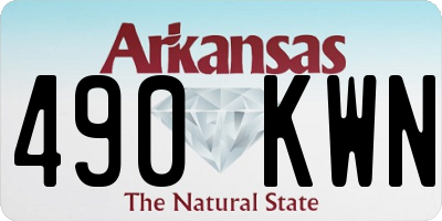 AR license plate 490KWN