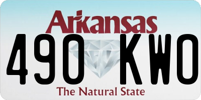 AR license plate 490KWO