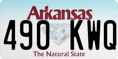 AR license plate 490KWQ