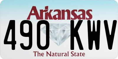 AR license plate 490KWV