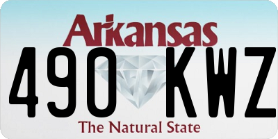 AR license plate 490KWZ