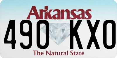 AR license plate 490KXO