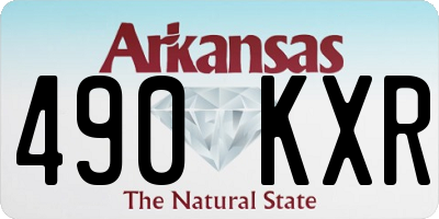 AR license plate 490KXR