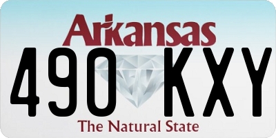 AR license plate 490KXY