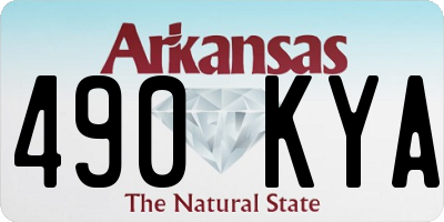AR license plate 490KYA