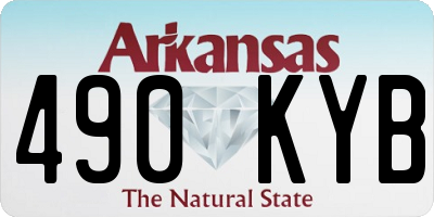 AR license plate 490KYB
