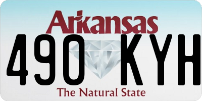 AR license plate 490KYH