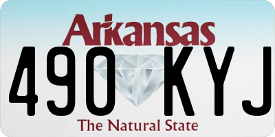 AR license plate 490KYJ