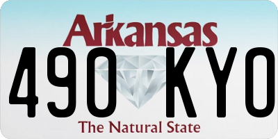 AR license plate 490KYO