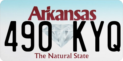 AR license plate 490KYQ