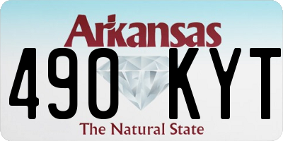 AR license plate 490KYT