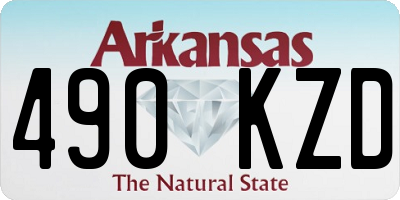 AR license plate 490KZD