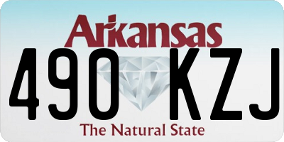 AR license plate 490KZJ
