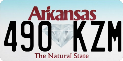 AR license plate 490KZM