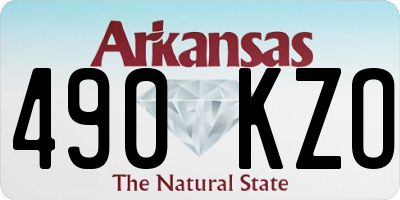 AR license plate 490KZO