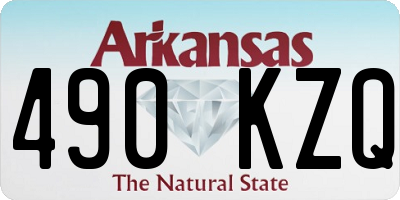 AR license plate 490KZQ