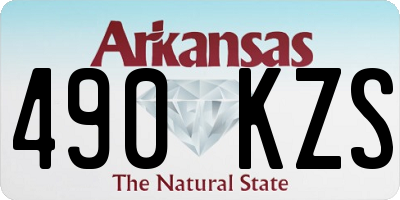AR license plate 490KZS