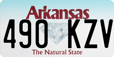 AR license plate 490KZV