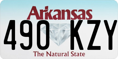 AR license plate 490KZY