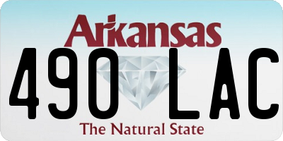 AR license plate 490LAC