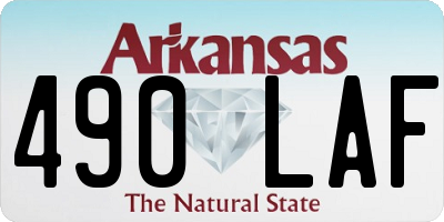 AR license plate 490LAF